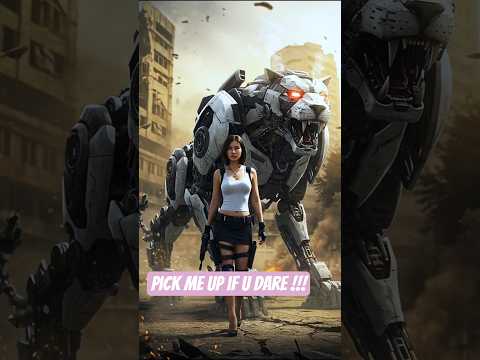 Epic Fusion! Woman & Lion Robot Combine into a Powerful Mecha! #ai  #robot #shorts #viral #fyp#veo3