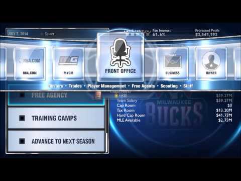 NBA 2K14 MyGM Bucks- Part 2- Dante Exum!