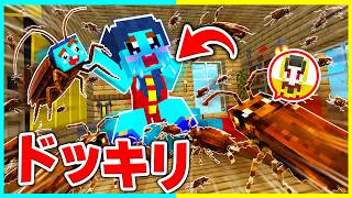 虫嫌いなママにゴキブリのフリしてドッキリマインクラフト【まいくら / マインクラフト】