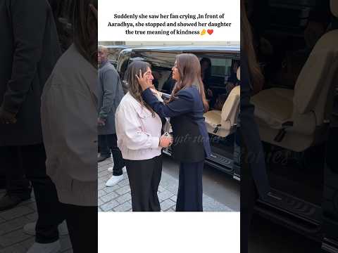 A moment of kindness captured forever. #aishwaryaraibachchan #aishwaryarai #aradhyabachchan