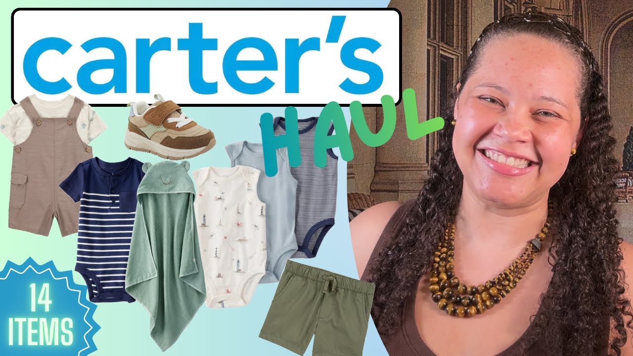 CARTER'S BABY CLOTHES HAUL, CARTERS outfits for babies: Baby boy & unisex/gender neutral