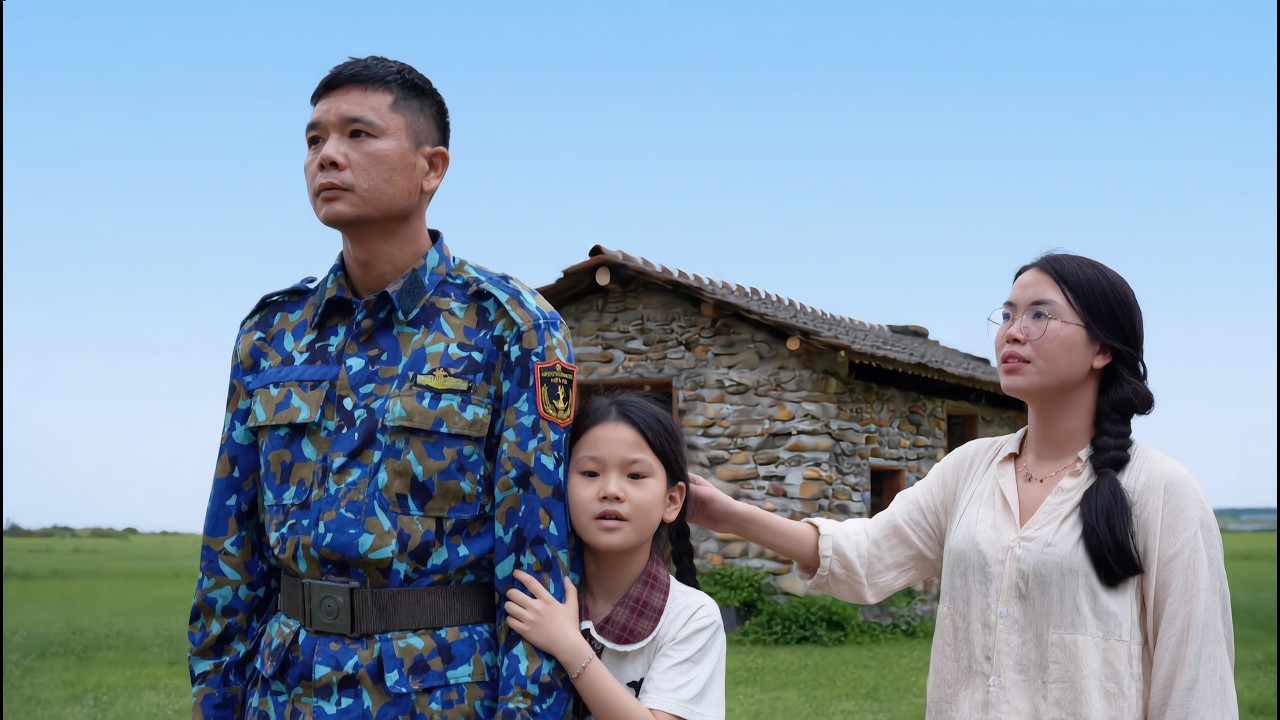 How did the veteran and his daughter react when his ex-wife came to take their daughter away?