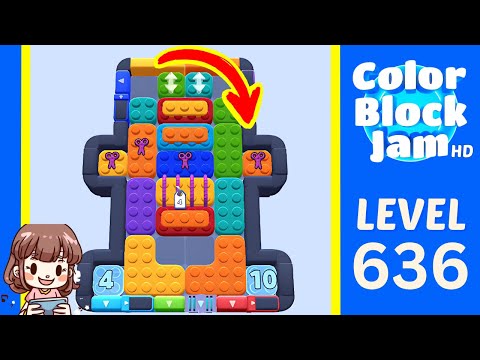 Color Block Jam Level 636 Solution Walkthrough