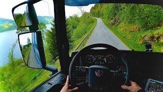 POV Driving Scania S560 - Langfjorden, Road 64/660