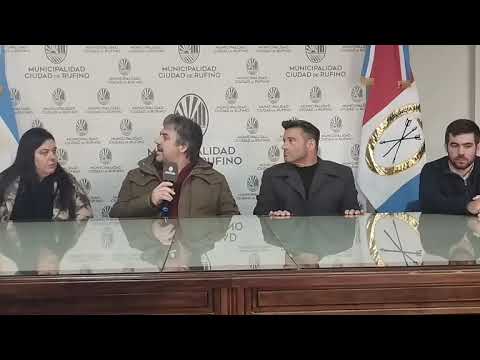 RUFINO (03-07-26) CONFERENCIA DE PRENSA DE MINISTRO DE SEGURIDAD PABLO COCOCCIONI