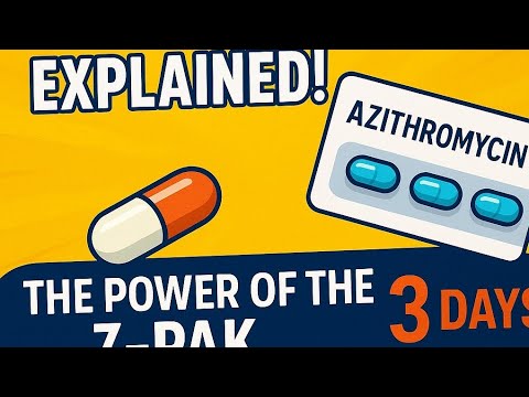 Azithromycin Explained! The Power of the Z-Pak in 3 Days 💊🔥#Azithromycin #ZPak #AntibioticsExplained