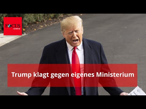 Trump will 230 Millionen US-Dollar Schadensersatz von seinem eigenen Ministerium