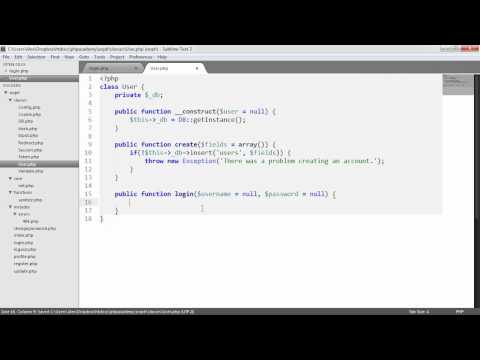PHP OOP Login Register System Log in Part 16 23