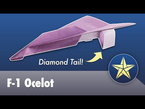 How to Fold the F-1 Ocelot Paper Airplane