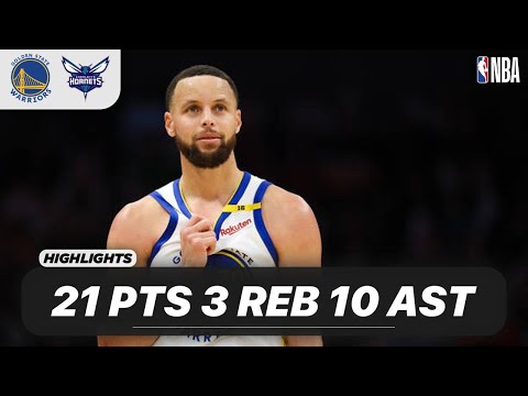 STEPHEN CURRY vs CHARLOTTE HORNETS | 21 PTS - 3 REB - 10 AST - 1 BLK - 1 STL | 03-04-2025 Highlights