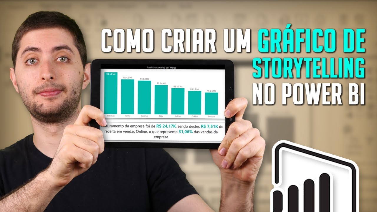 Gráfico de Storytelling no Power BI (Utilizando o Enlighten Data Story)