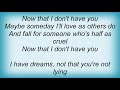 Jill Sobule - Now That I Don't Have You Lyrics