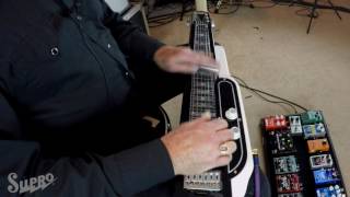 Video thumbnail for Supro Jet Airliner Lap Steel Demo #4 "Blues in Open E Tuning" by Gary Morse by SuproUSA