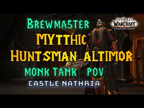 Mythic Huntsman Altimor ★ Shadowlands Brewmaster Tank POV ★ Castle Nathria