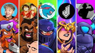 Every Win I Play A Celebrity's Clash Royale Deck - Deck Guide by JuicyJ
