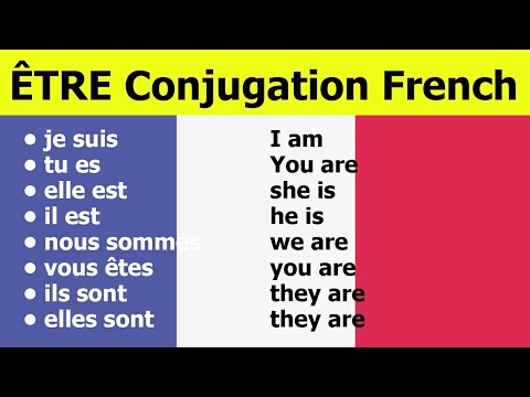 ÊTRE French Verb Conjugation Present tense - être conjugation french with Tama