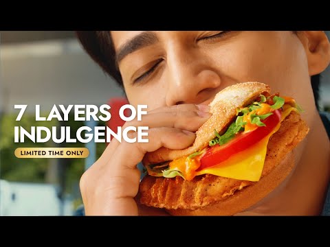 Delicie-se com o NOVO hambúrguer de carne grelhada defumada e frango mexicano.