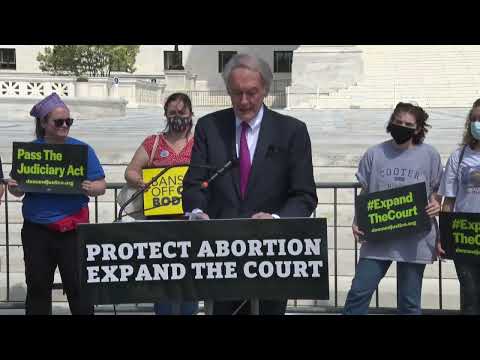 LIVE Outside the Supreme Court: Senator Ed Markey Rallies to Protect Abortion and Expand the Court