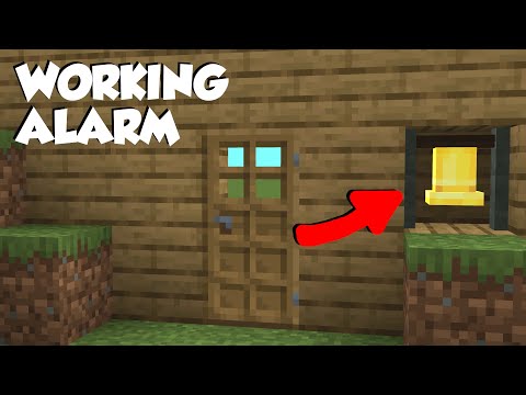 Minecraft: How to make an Alarm System! [easy]
