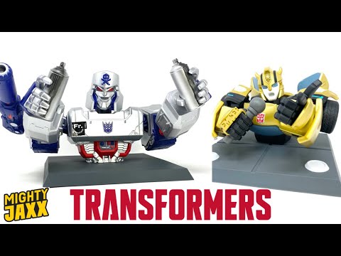 Transformers X Quiccs MEGATRON & BUMBLEBEE Mighty Jaxx Unboxing & Showcase