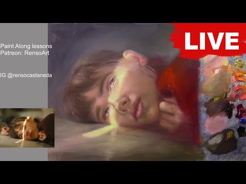 One session oil painting