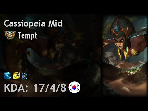 Cassiopeia Mid vs Kassadin - Tempt - KR Challenger Patch 6.24