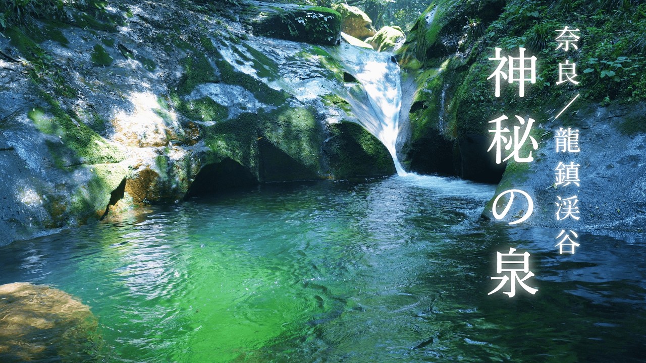 【睡眠用BGM】奈良の秘境「龍鎮渓谷」とろけるような川の音でぐっすり眠れる【4K映像】