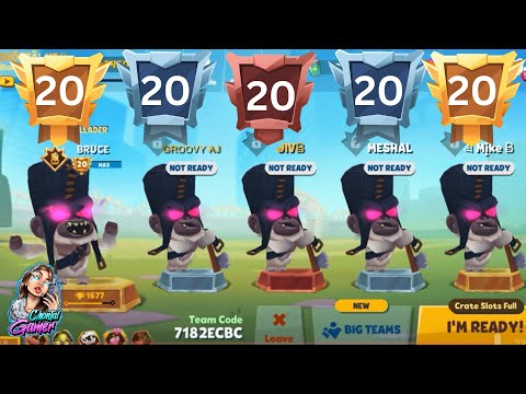 Zooba FULL Bruce Level 20 MAX Squad Gameplay