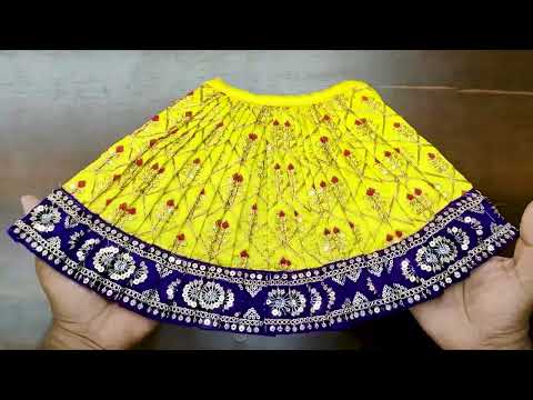 Set of 9 Lehenga Dupatta Poshak Outfit for Devi Maa decoration-9 inches video