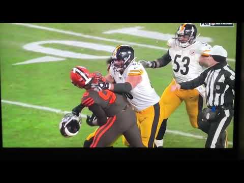 Brutal NFL Fight Steelers vs Browns 11/14/2019