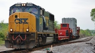 preview picture of video 'Mammoet Transformer on the W&LE with CSX 4574 5/6/12'