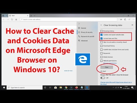 How to Clear Cache and Cookies Data on Microsoft Edge...