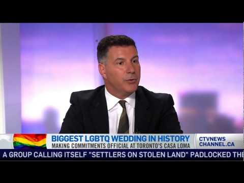 CTV interview with Nick Di Donato - World's Largest Gay Wedding