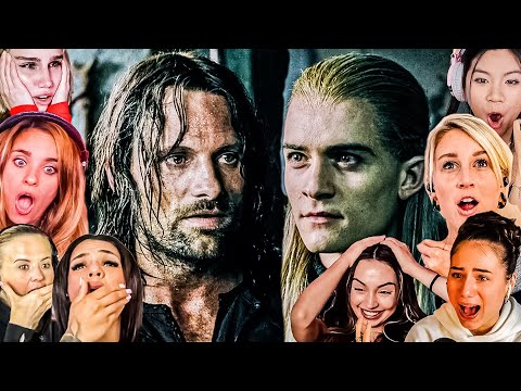 TOP FEMALE "ARAGORN RETURN" Reactions! The Lord of the Rings: The Two Towers Movie Reaction