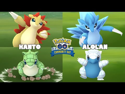 Kanto and Alolan Sandshrew double feature community day in Pokemon GO