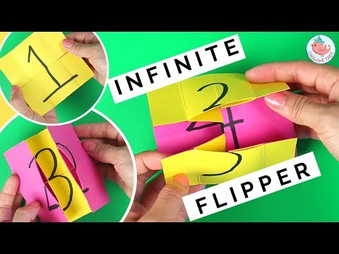 Infinite Flipper - How to Fold an Endless Flipping Card - Paper Toys Tutorial