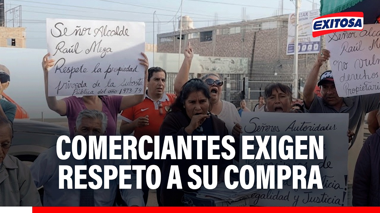 🔴🔵 Comerciantes exigen a la municipalidad que respeten la compra de su propiedad