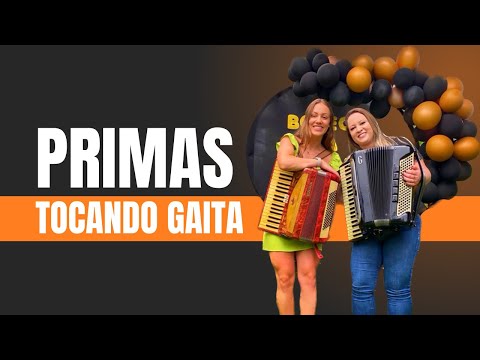 Jucéli Borsoi e Eduarda Borsoi tocando a música Xote Laranjeira