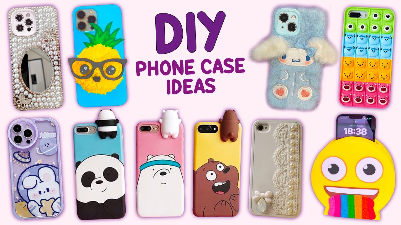 10 DIY PHONE CASE LIFE HACKS - Easy and Cheap #diy