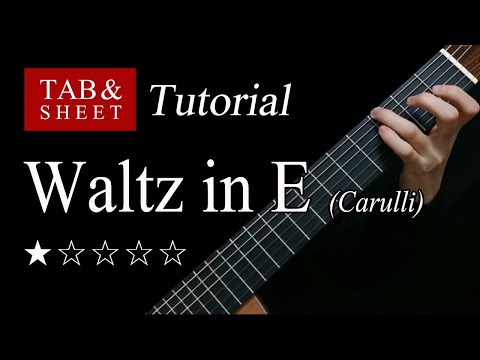 Waltz in E (F. Carulli) - Guitar Lesson + TAB