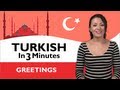 Learn Turkish - Turkish in Three Minutes - Greetings