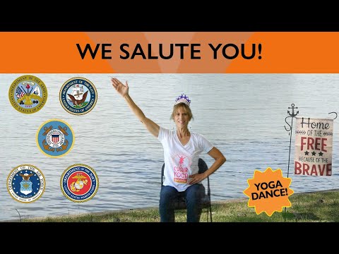Military Medley Chair Yoga Dance for our Vets! Thank you for your Service - with Sherry Zak Morris