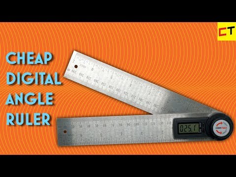 Easy measuring with digital angle finder