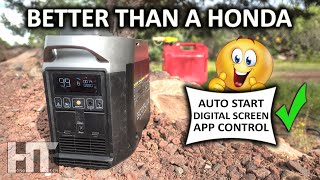 EcoFlow 1800w Smart Generator Review! Quiet Electric Start Gas Generator Beats Honda Yamaha