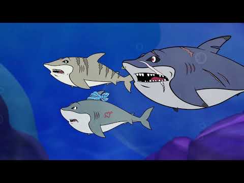 A Gangue de Tubarões e os Peixes Vermelhos | Desenho animado | Conto Popular com@OsAmiguinhosTV
