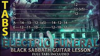 Electric Funeral - Black Sabbath - EASY Guitar Lesson With Tabs
