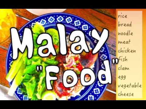 🇲🇾LEARN MALAY - Food (Nouns) | Malaysia