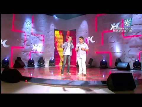 David parejo y Ruben cantando "NO ME DOY POR VENCIDO"