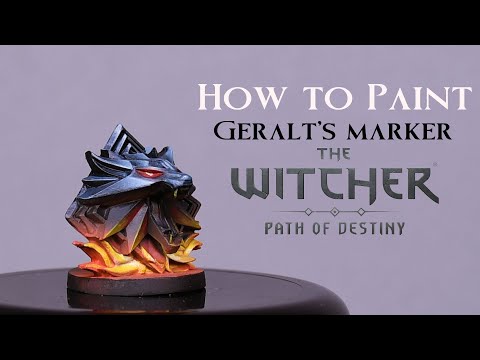 How to Paint Geralt's Marker - The Witcher Path of Destiny