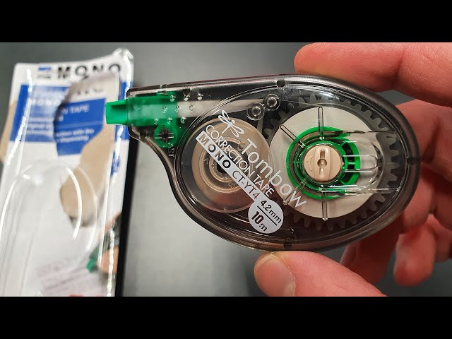 Vídeo relacionado con Tombow Mono CT-YT4 - Cinta correctora (10 unidades, caja transparente, 4 mm x 10 m)